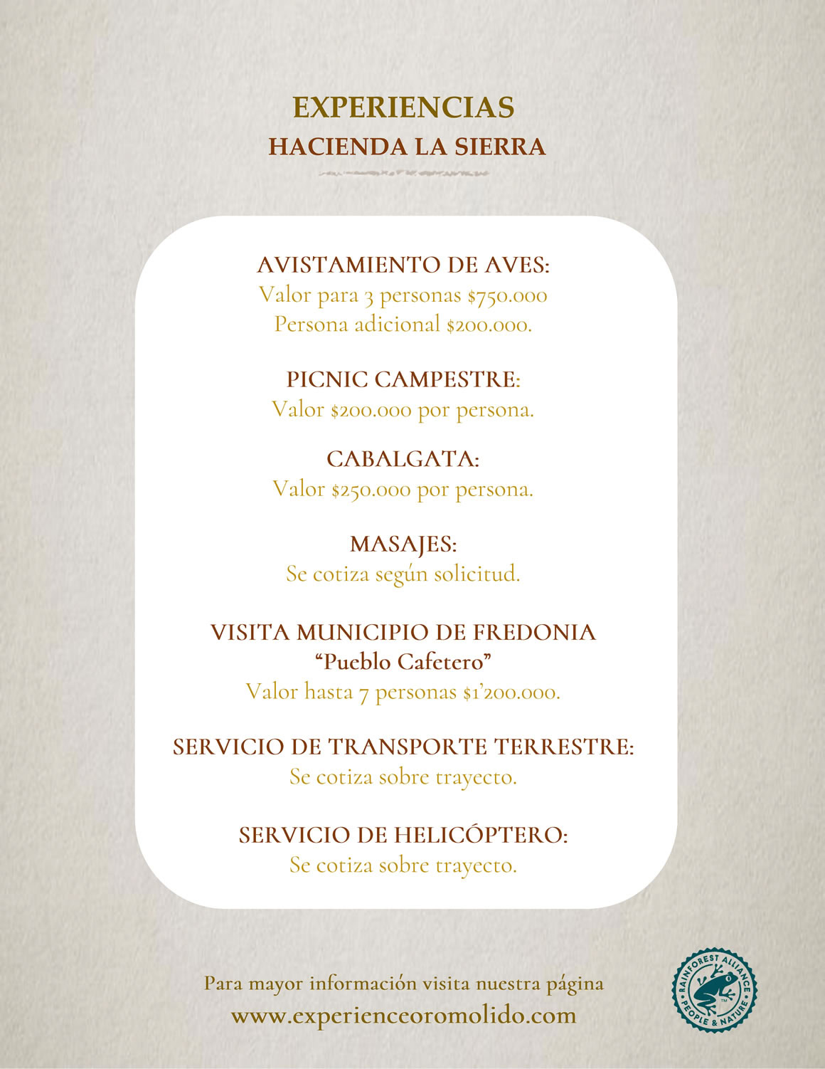Experiencias